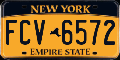 NY license plate FCV6572