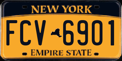 NY license plate FCV6901