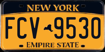 NY license plate FCV9530