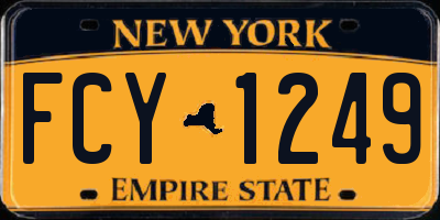 NY license plate FCY1249