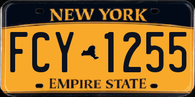 NY license plate FCY1255