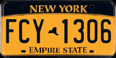 NY license plate FCY1306