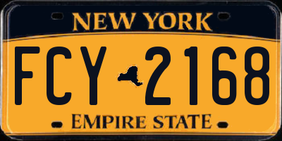 NY license plate FCY2168