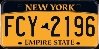 NY license plate FCY2196