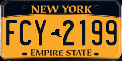 NY license plate FCY2199