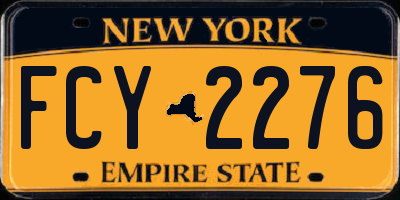NY license plate FCY2276