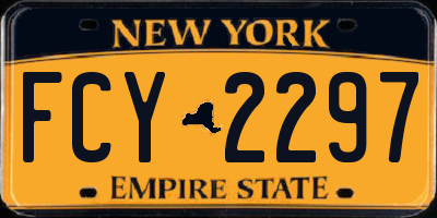NY license plate FCY2297