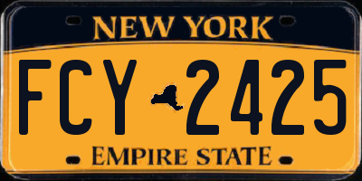 NY license plate FCY2425