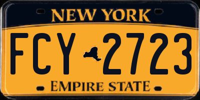 NY license plate FCY2723