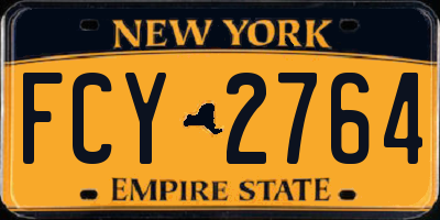 NY license plate FCY2764