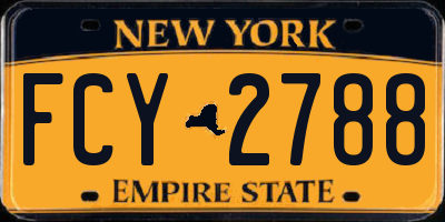 NY license plate FCY2788