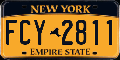 NY license plate FCY2811