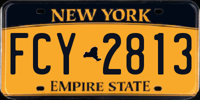 NY license plate FCY2813