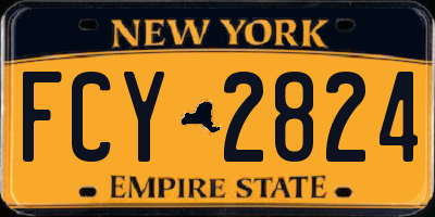 NY license plate FCY2824