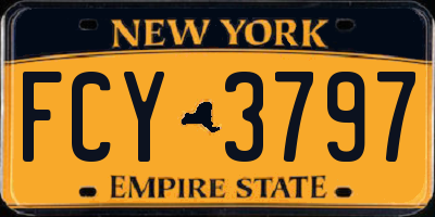 NY license plate FCY3797