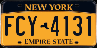NY license plate FCY4131
