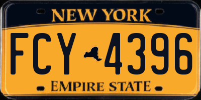 NY license plate FCY4396