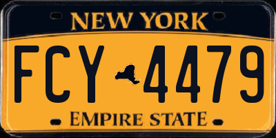 NY license plate FCY4479
