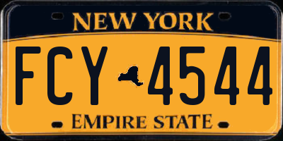 NY license plate FCY4544