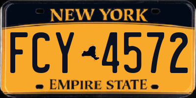 NY license plate FCY4572