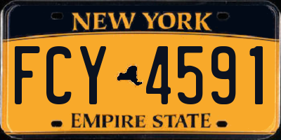 NY license plate FCY4591
