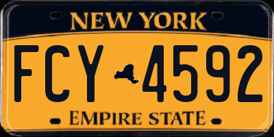 NY license plate FCY4592
