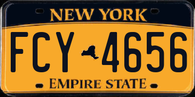 NY license plate FCY4656