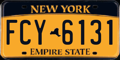 NY license plate FCY6131