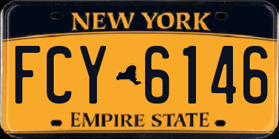 NY license plate FCY6146