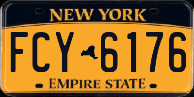NY license plate FCY6176