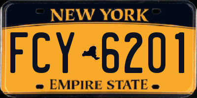 NY license plate FCY6201
