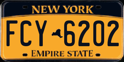 NY license plate FCY6202