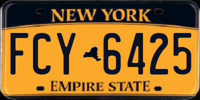 NY license plate FCY6425