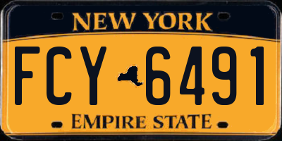 NY license plate FCY6491