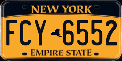 NY license plate FCY6552