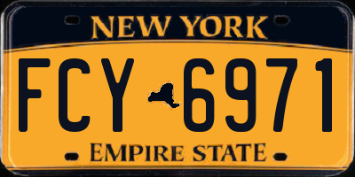 NY license plate FCY6971