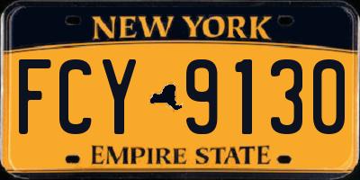 NY license plate FCY9130