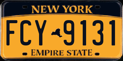 NY license plate FCY9131