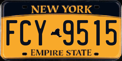 NY license plate FCY9515