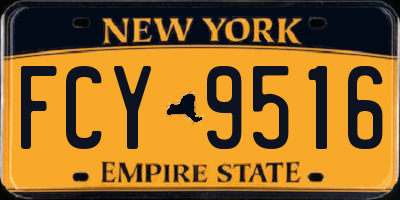 NY license plate FCY9516