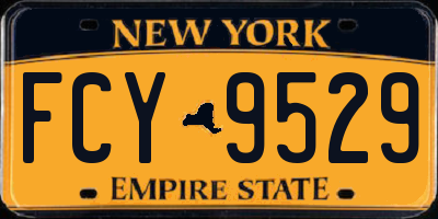 NY license plate FCY9529