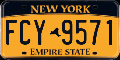 NY license plate FCY9571