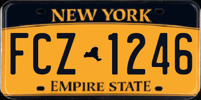 NY license plate FCZ1246