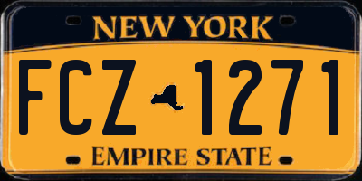 NY license plate FCZ1271