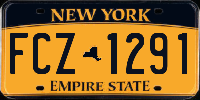NY license plate FCZ1291