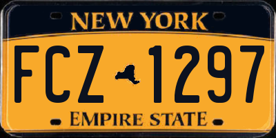 NY license plate FCZ1297