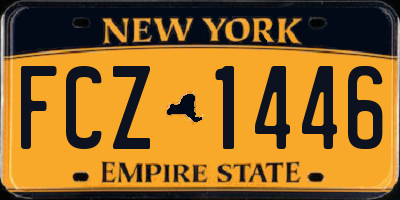 NY license plate FCZ1446