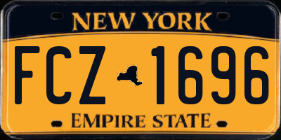 NY license plate FCZ1696