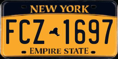 NY license plate FCZ1697