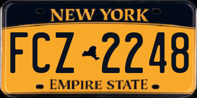 NY license plate FCZ2248
